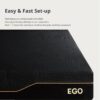 EGOHOME 14 Inch Queen Memory Foam Mattress for Back Pain, Cooling Gel Bed in a Box, Made in USA, CertiPUR-US Certified, Therapeutic Medium Mattress, 60x80x14 Black - Image 6
