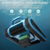 Cordless Robotic Pool Cleaner Automatic: NexTrend Pool Vacuum for Above Ground Pool Wall Floor Waterline Cleaning 180W Powerful Suction Last 150 Mins Robot for Inground Swimming Pool up to 2050 sq.ft - Image 6