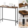 HOOBRO Narrow Console Table, 29.5" Small Entryway Table, Thin Sofa Table, Side Table, Display Table, for Hallway, Bedroom, Living Room, Foyer, Rustic Brown and Black BF75XG01 - Image 7