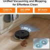 roborock Qrevo Plus Robot Vacuum and Mop with FlexiArm Design Edge Mopping, Self-Emptying, 10 mm Liftable Mops, Auto Mop Washing & Drying, Reactive Tech Obstacle Avoidance, 7,000 Pa Suction, Black - Image 4