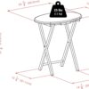 Winsome Nathan 5-PC Set Cappuccino Snack Table 23.7x15.83x25.51 - Image 3