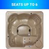 Inland 6 Person Outdoor Hot Tub, Plug & Play Spa, 24 Jets, LED Lighting System, Insulated Spa Cover, Made in USA, Aqualife by Strong Spas - Image 6