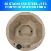 Outback Hot Tub, Fits 6 People, Standard Outlet Compatible, 20 Massage Jets, Cover Included, Made in USA, Aqualife by Strong Spas - Image 3