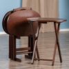 Winsome Nathan 5-PC Set Cappuccino Snack Table 23.7x15.83x25.51 - Image 2