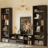 IRONCK Bookshelves and Bookcases Set of 2 Floor Standing 6 Tiers Display Storage Shelves 70 in Tall Bookcase Home Decor Furniture for Home Office, Living Room, Bed Room - Image 2