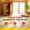 HEATWAVE Radiant Saunas 2-Person Hemlock Infrared Sauna with 6 Carbon Heaters, Chromotherapy Lighting, Oxygen Ionizer - Image 7