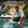 Cordless Robotic Pool Cleaner Automatic: NexTrend Pool Vacuum for Above Ground Pool Wall Floor Waterline Cleaning 180W Powerful Suction Last 150 Mins Robot for Inground Swimming Pool up to 2050 sq.ft - Image 4