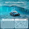 Cordless Robotic Pool Cleaner Automatic: NexTrend Pool Vacuum for Above Ground Pool Wall Floor Waterline Cleaning 180W Powerful Suction Last 150 Mins Robot for Inground Swimming Pool up to 2050 sq.ft - Image 9