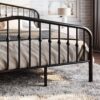 SHA CERLIN Queen Size Metal Platform Bed Frame with Victorian Style Wrought Iron-Art Headboard/Footboard, No Box Spring Required, Black - Image 8