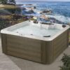 Essential Outdoor Hot Tub, 28-Jet Edgewater® 2023 Hot Tubs, Seats 5-6, Seating with Passive Therapy and Soothing Massage Features, Driftwood - Image 12