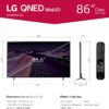 LG QNED85 Series 86-Inch Class QNED Mini-LED Smart TV 86QNED85UQA, 2022 - AI-Powered 4K , Alexa Built-In, Grey - Image 2