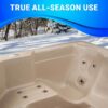 Inland 6 Person Outdoor Hot Tub, Plug & Play Spa, 24 Jets, LED Lighting System, Insulated Spa Cover, Made in USA, Aqualife by Strong Spas - Image 4