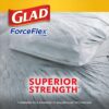 Glad Tall Kitchen Drawstring Trash Bags - Odorshield 13 Gallon White Trash Bag, Febreze Fresh Clean, 110 Count - Image 4