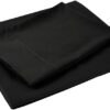 Sfoothome Queen Sheets Set - Black Hotel Luxury 4-Piece Bed Set, Extra Deep Pocket, 1800 Series Bedding Set, Wrinkle & Fade Resistant, Sheet & Pillow Case Set (Queen, Black) - Image 2