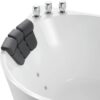 Empava Freestanding Whirlpool Bathtub,Acrylic 8 Hydromassage Jets Tub 59 inch - Image 12
