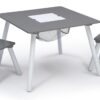 Delta Children 4-Piece Toddler Playroom Set, Grey/White - Image 4