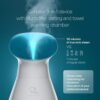 NanoSteamer Large 3-in-1 Nano Ionic Facial Steamer with Precise Temp Control - Humidifier - Unclogs Pores - Blackheads - Spa Quality - Bonus 5 Piece Stainless Steel Skin Kit (Teal) - Image 3