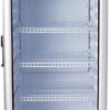 PremiumLevella PRF90DX Glass Door Display Refrigerator 9.0 cu ft Commercial Beverage Cooler Merchandiser With Customizable Lightbox - Silver - Image 4