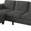 Couch for Living Room - Small Space Couches Sectional L-Shaped Sofa, 3 Seat Modern Couch, Sofas Convertible with Storage Ottoman for Small Space, Bedroom, Offices and Apartments - Grey - Image 9