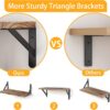 YGEOMER Floating Shelves for Wall Different Sizes Farmhouse Wall Shelf for Bedroom, Bathroom Storage, Living Room and Kitchen Decor(Set of 4) - Image 4