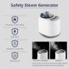 ZONEMEL Portable Steam Sauna, Full Body Home Sauna Spa, 1 Person or 2 Person Share Saunas, 2L Steam Generator with Remote Control (Black, L 33.5”x W 32.3”x H 41.7”) - Image 5