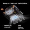 Beatbot AquaSense Pro Pool Robot Vacuum, 5-in-1 Comprehensive Cleaning, Intelligent Surface Parking, Clarifies Water, Skims Water Surface, Ideal for Inground Pool up to 3,299 Sq.ft - Navy Blue - Image 7