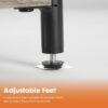 Sweetcrispy 3-Tier End Table Side Tables with Adjustable Feet,Small Nightstand Space-Saving for Bedroom Living Room Office Grey - Image 6