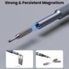 AXTH 25-in-1 Small Precision Screwdriver Set, Professional Magnetic Mini Repair Tool Kit for Phone, Computer, Watch, Laptop, Macbook, Ring Doorbell, Eyeglass, Electronic, [Bearing Steel] Screw Driver - Image 4