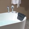 Empava Freestanding Whirlpool Bathtub,Acrylic 8 Hydromassage Jets Tub 59 inch - Image 7