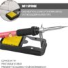 Soldering Iron Kit, 60W Soldering Iron with 5pc Interchangeable Tips, 10-in-1 Adjustable Temperature Solder Welding Tools, Fast Heating, Electronic Repair, 110V - Image 5