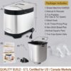 KITCHENARM 29-in-1 SMART Bread Machine with Gluten Free Setting 2LB 1.5LB 1LB Bread Maker Machine with Homemade Cycle - Stainless Steel Breadmaker with Recipes Whole Wheat Bread Making Machine - Image 7