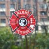 Pet Alert Stickers Static Cling Window Decals Emergency Pets Rescue Sign (6 Pack) with Bonus: Pet Home Alone Wallet Card & Key Tag - NO Adhesive, Removable, UV Resistant - Image 4