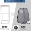 Foldable Portable Steam Sauna, Personal Sauna Tent for Home SPA with 1000w 2.2L Steamer, Folding Chair, Remote Control, Gray - Image 3
