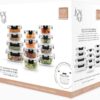 JoyJolt JoyFul 24pc(12 Airtight, Freezer Safe Food Storage Containers and 12 Lids), Pantry Kitchen Storage Containers, Glass Meal Prep Container for Lunch, Glass Storage Containers with Lids - Image 5