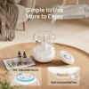 Dreo 3L Top Fill Humidifiers for Bedroom, 30H & 26dB Quiet Runtime for Large Room, Cool Mist Ultrasonic Humidifier with Humidity Sensor, Night Light for Home, Baby, Nursery, Plants, 360° Nozzle, White - Image 7