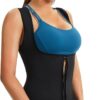Junlan Sauna Suit for Women Waist Trainer Vest for Women Sweat Tank Top Shaper for Women with Zipper - Image 4