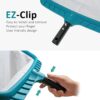 POOLWHALE Professional Pool Skimmer Net, Heavy Duty Swimming Leaf Rake Cleaning Tool with Deep Fine Nylon Mesh Net Bag - Fast Cleaning,Easy Scoop Edge,Debris Pickup Removal - Image 7