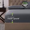 Fitted Sheet- COSMOPLUS Queen Fitted Sheet Only（No Flat Sheet or Pillow Shams）,4 Way Stretch Micro-Knit,Snug Fit,Wrinkle Free,for Standard Mattress and Air Bed Mattress from 8” Up to 14”,Gray - Image 5