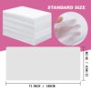 Disposable Bed Sheets 100 Pcs 31" x 71" Massage Table Sheets Non Woven Fabric SPA Bed Cover Breathable for Massage Beauty Tattoos(White) - Image 4