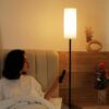 Ambimall Floor Lamps for Living Room, 64" Modern Floor Lamp with Remote Control and Stepless Dimmable Colors Temperature & Brightness, Standing Lamps for Living Room Bedroom Office, 9W Bulb Included - Image 3