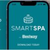 Bestway SaluSpa Toronto Smart AirJet Plus Hot Tub with App Control, 7 Person Capacity, Pool Cover, Spa Pump, 5 Pillows, and Repair Patch, Brown - Image 5