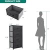 YITAHOME Dresser with 4 Drawers - Fabric Storage Tower, Organizer Unit for Bedroom, Hallway, Closets - Sturdy Steel Frame, Wooden Top & Easy Pull Fabric Bins - Image 3
