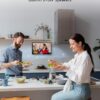 SYLVOX Kitchen TV, Small Smart TV for Kitchen, 15.6 inch 1080P Full HD Under Cabinet TVs, Google Smart Television with Voice Remote Control WiFi Bluetooth Chromecast 2 Speakers, Compact & Foldable - Image 8