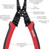 WGGE WG-015 Professional 8-inch Wire Stripper/wire crimping tool, Wire Cutter, Wire Crimper, Cable Stripper, Wiring Tools and Multi-Function Hand Tool. - Image 4