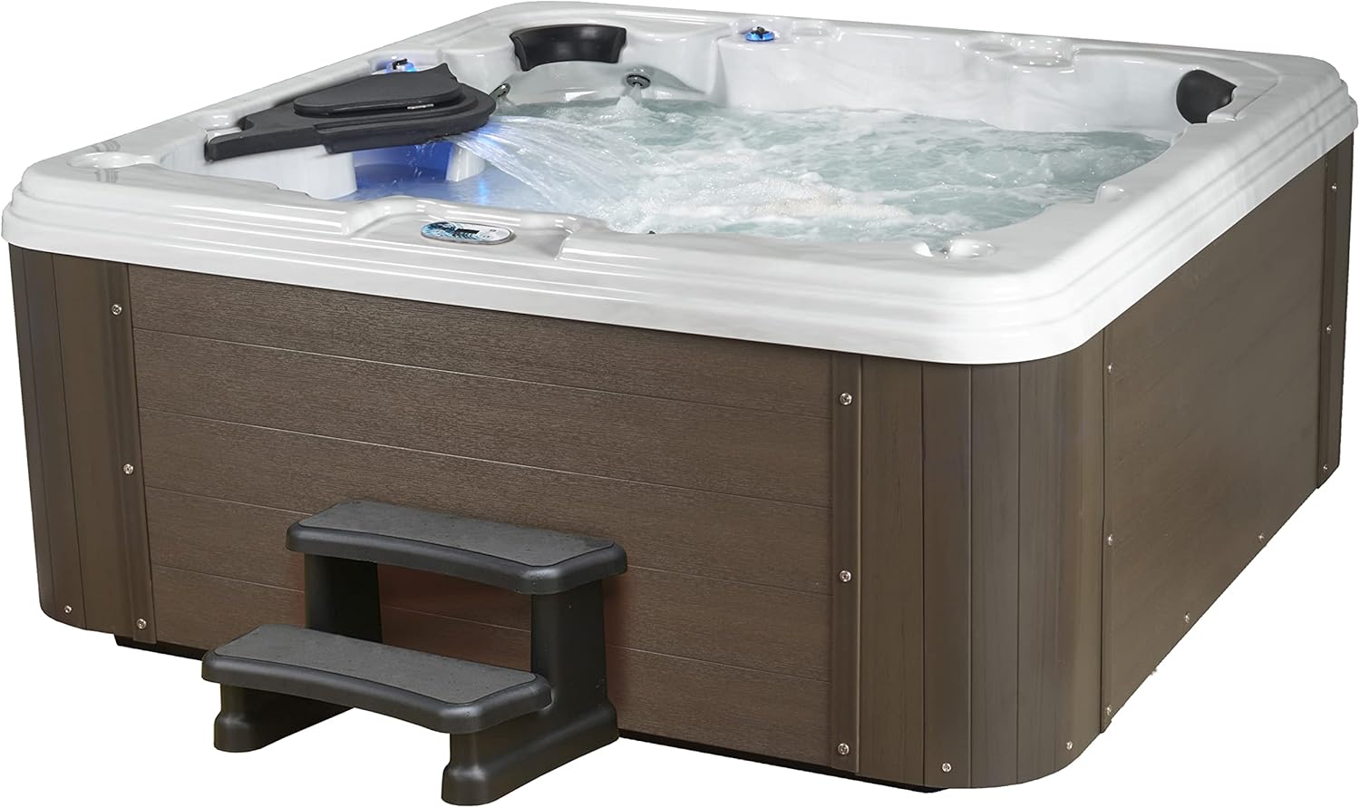 Select Series, 7 Person Hot Tub, 40 Water Jets, Ozone Sanitation to Clean Bacteria in Spa, Cover Included, Made in USA, Aqualife by Strong Spas