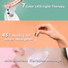Red-Light-Therapy-for-Face and Neck, Red Light Therapy Wand, 7 Color Led Face Neck Massager for Skin Care, White - Image 2