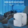 Sweetcrispy Mini Fridge, Portable Small Refrigerator 4L/6 Can Cooler & Warmer Compact Fridges for SkinCare, Food and Drinks, Bedroom, Dorm, Car, Office, White - Image 5