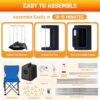 Portable Sauna for Home,Portable Steam Sauna Box, Person Sauna Tent Sauna Box at Home, 3L 1200 Watt Steamer,Steam Sauna for Gym,Yoga, Pilates (Black) - Image 7