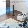 Oscillating Tower Fan with Remote, Electric Standing Tower Fan Floor Fan for Bedroom Indoor Office and Home Use,Quiet Cooling Portable Bladeless Tower Fans, 30 inchs, Black Tower Fan - Image 4