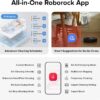 roborock Qrevo S Robot Vacuum and Mop, Self-Drying, Auto Mop Washing, 7000Pa Suction, Self-Emptying & Refilling, 10mm Mop Lifting, 200RPM Spinning Mops, Smart Obstacle Avoidance, Black - Image 7